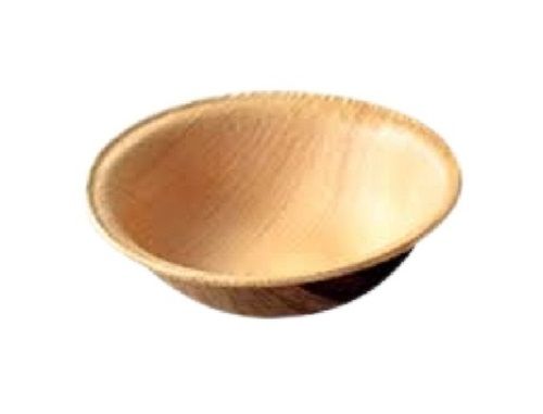 4 Inch Round Shape Brown Areca Leaf Plates, 50 Piece In Pack Application: Events Supplies