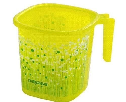 Yellow 500Ml Hard Single Abs Plastic Mug For Home