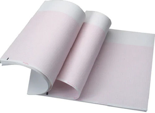 Pink 80 X 20 Mm Ecg Chart Paper For Hospital Use