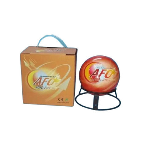 Orange Automatic Smoke Detection Afo Technology Plastic Fire Extinguishing Ball For Fire Fighting