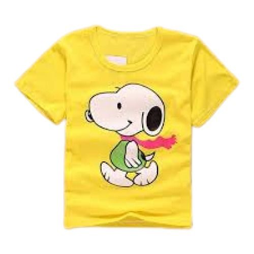 Casual Wear Comfortable Round Neck Short Sleeve Printed Cotton T Shirt For Kids Age Group: 3-5 Years