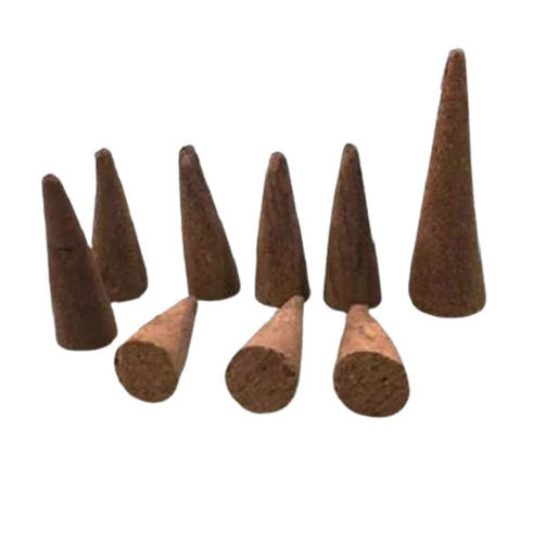 Color Coated Religious Loose Herbal Brown Dhoop Batti Cones