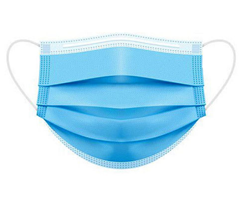 Comfortable Skin Friendly Non Woven 3 Ply Face Mask