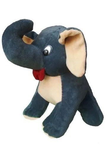 Blue Easy To Carry Lightweight Cuddly Cotton Soft Nylex Fabric Elephant Stuffed Toy