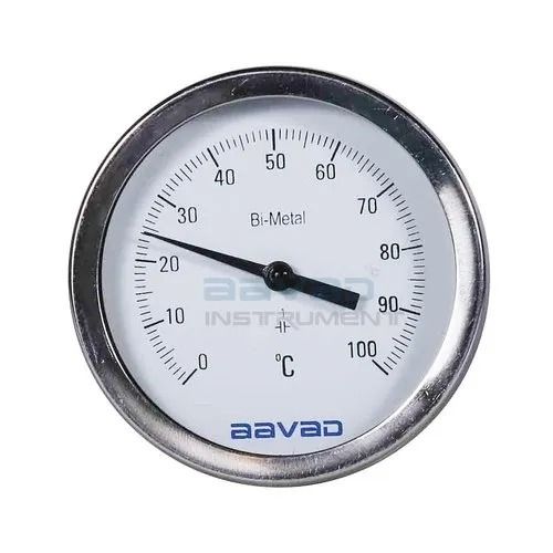 Lightweight Analog Industrial Grade Aluminum Temperature Gauge For Petrochemical Paints