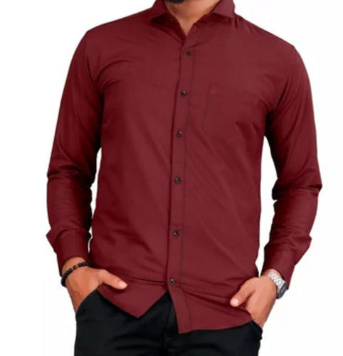 Men'S Plain And Slim Fit Formal Cotton Full Sleeves Shirt Age Group: 26