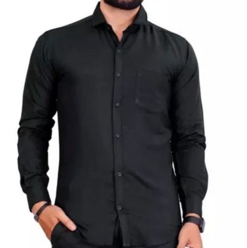 Slim Fit And Plain Formal Full Sleeves Cotton Shirts For Men