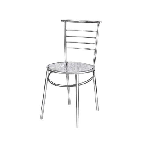 Machine Made 46X47X82 Cm Corrosion Resistant Polished Finish Stainless Steel Chair 