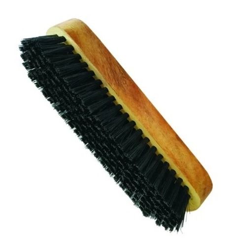 7 Inch Lightweight Rectangular Wooden And Nylon Shoe Brush 