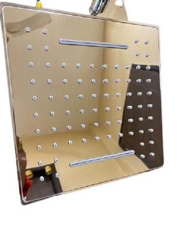 Golden 72 Small Holes Modern Stylish Rectangular Aluminium Glossy Bathroom Shower