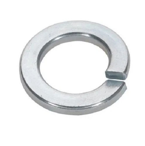 Silver 8 Mm Thick Mild Steel Spring Washer For Industrial Use