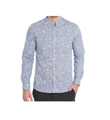 Dry Cleaning Casual Wear Classic Collar And Full Sleeves Printed Shirts For Mens 