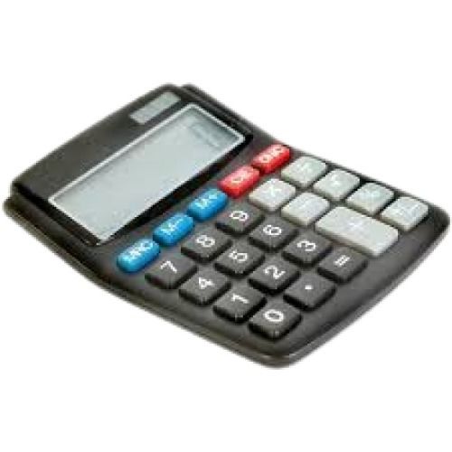 Easy To Use Portable High Quality Plastic Calculator, Size 8.7 X 5.6 X 0.9 Inch