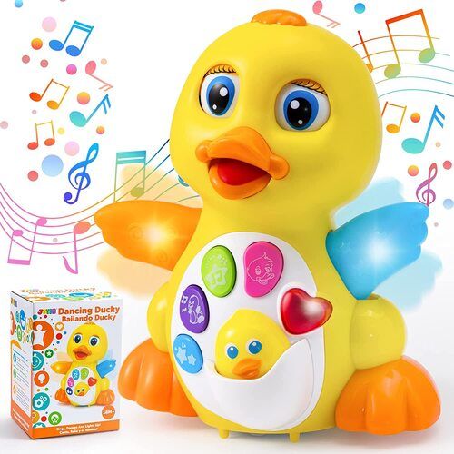 Multi Color Dancing Ducky Baby Toy For Children Playing 