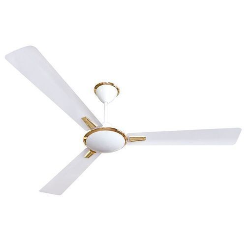 Powder Coated Single Phase White 3 Blade Ceiling Fan For Home