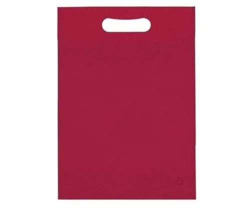 18x24 Inches Rectangular Plain Non-Woven D Cut Bags For Shopping