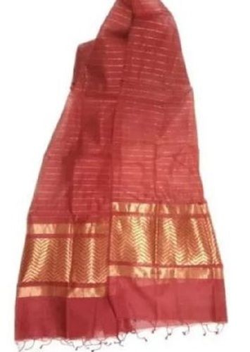 2.5 Meter Length Casual Wear Chanderi Dupatta For Ladies