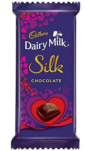 50 Gram Sweet And Chocolatey Cadbury Dairy Milk Silk Chocolate Bar Ingredients: Sugar