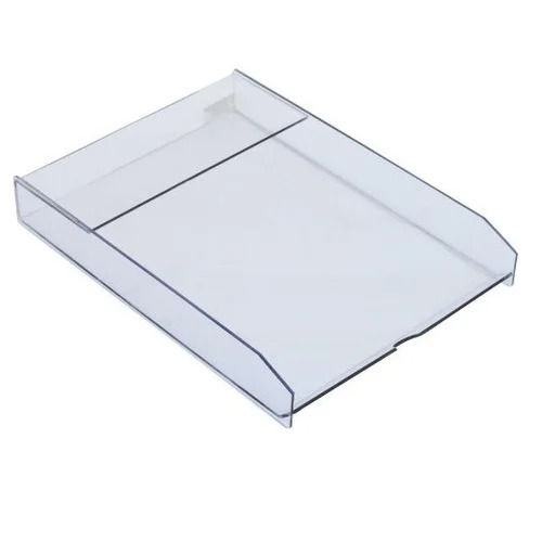 Transparent High Strength Stiff Rectangular Acrylic Tray For Commercial Purposes