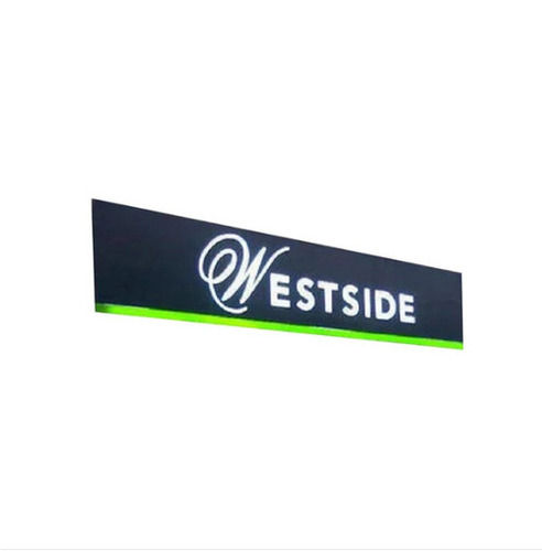 Black  And Green Rectangular Acrylic Led 3D Sign Board For Outdoor Use