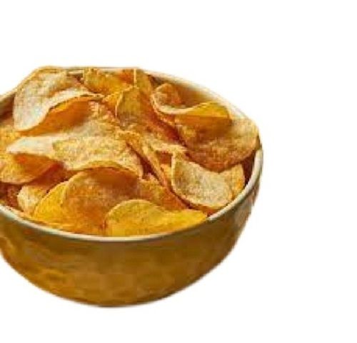 Salt Taste Round Shape Fried Potato Chips With Crispy Texture