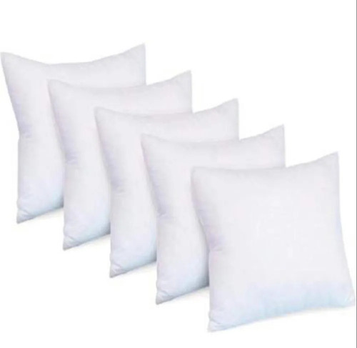 White Soft Lightweight Plain Dyed Square Heat Retention Polyester Fiber Cushion