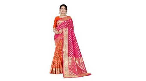 Orange Washable And Comfortable Patola Silk Saree For Party