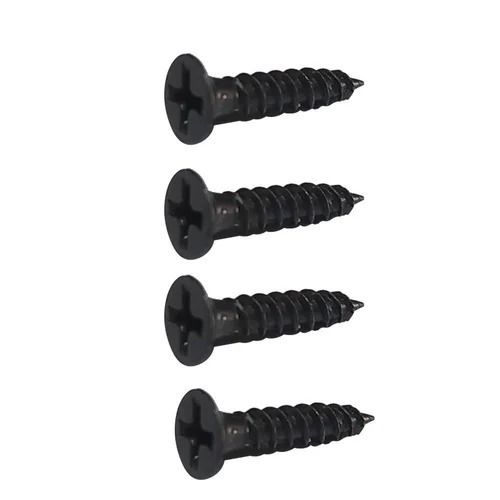 Black 1.5 Inch Long Round Head Shape Paint Coated Galvanized Iron Machine Screw 