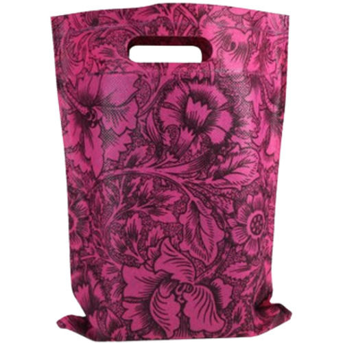 16X20 Inch 4Kg Storage Capacity Rectangular Non-Woven Printed D Cut Bag  Handle Material: Non Woven Fabric