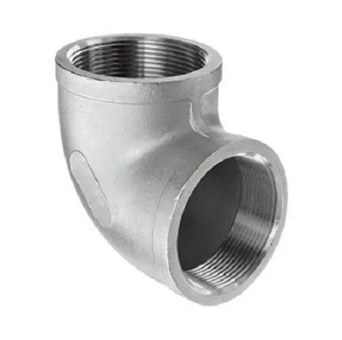 Silver 2 Inches And 90 Degree Angle Stainless Steel Elbow