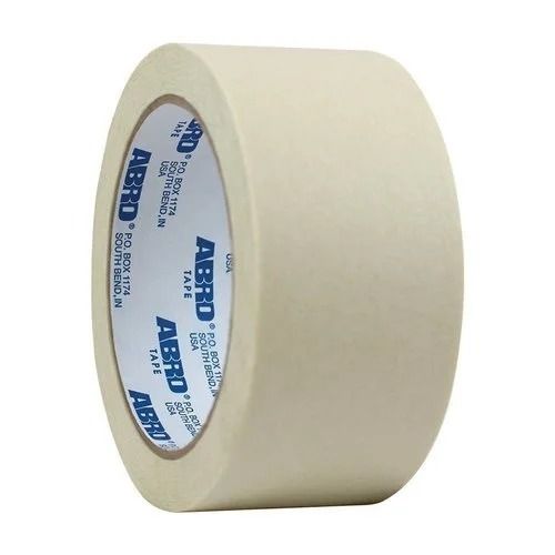 30 Meter Long 1.2 Mm Thick Single Sided Rubber Adhesive Plain Masking Tapes