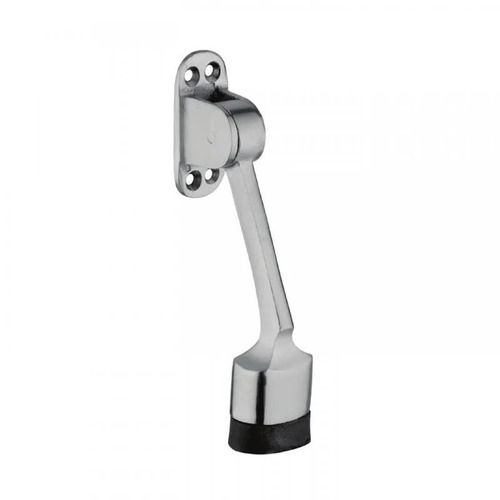 5 Inches Long Polished Finish Rust Proof Stainless Steel And Rubber Door Stopper  Weight: 220 Grams (G)