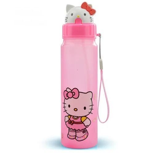 500Ml Storage Capacity 8 Inch Long Round Shape Plastic Screw Cap Water Bottle Capacity: 500 Milliliter (Ml)