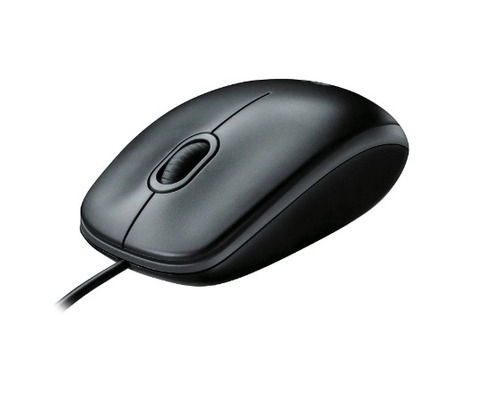 Black 800 Dpi Two Keys Abs Plastic Optical Computer Mouse