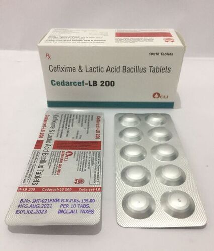 Cefixime Trihydrate I.p. 200 Mg + Lactic Acid Bacillus Tablet