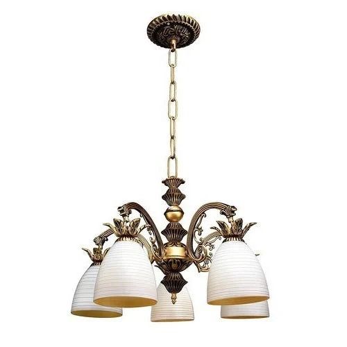 White Ceiling Mounted Brass And Ceramic 220 Volts 9 Watt Antique Hanging Chandelier