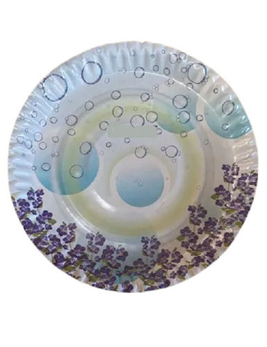 Lightweight Heat Resistant Disposable Printed Diamond Cut Paper Plates