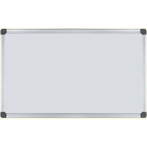 Rectangular Aluminum And Wood Wall Mounted Educational White Board Dimensions: 4X2X4 Foot (Ft)