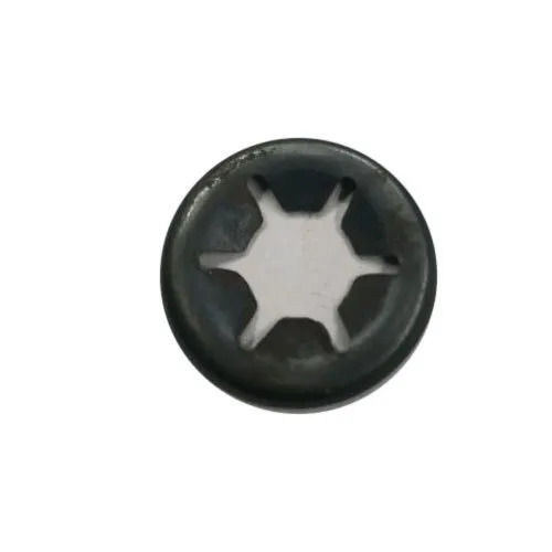 Black Round Smooth Galvanized Mild Steel Star Lock Washer For Industrial Use