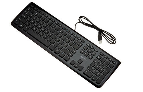 Usb Connection Abs Plastic Computer Wired Keyboard