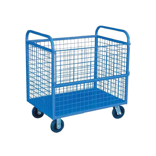 Rust Proof 600X900X200 Mm 200 Kg Capacity Mild Steel Material Handling Trolley 