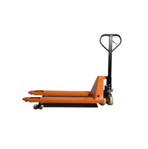 Orange 685X1150 Mm Mild Steel Hand Pallet Truck For Industrial Use 