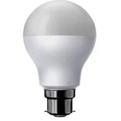 White 7 Watt Power Polycarbonate Plain Round Led Bulb