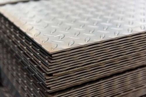 7853 Gsm 2 Mm Thick Galvanized Stainless Steel Chequered Plates Application: Construction