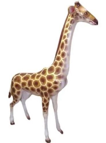 8 Feet Height Painted Frp Giraffe Statue