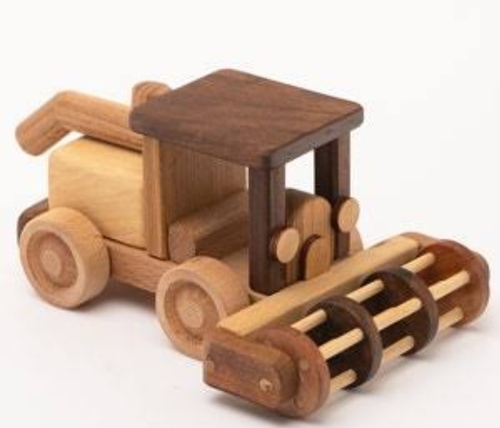 घर की सजावट के उपयोग के लिए ब्राउन वुडन विंटेज कार