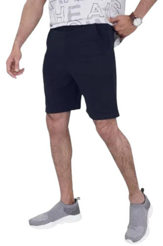 Casual Wear Regular Fit Plain Polyester Knee Length Shorts For Mens  Age Group: 13 To 19