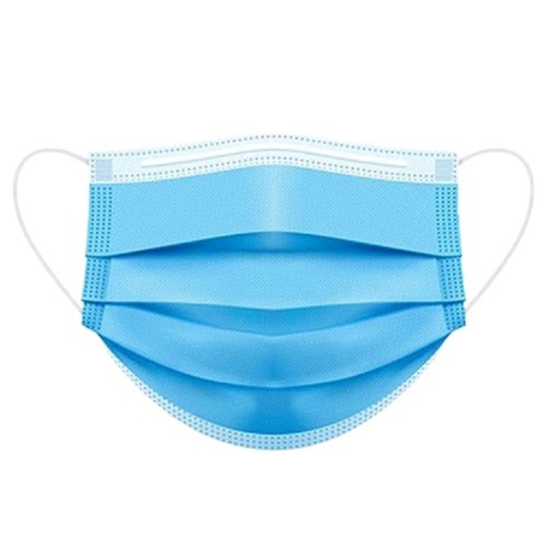 Disposable Face Mask - Non Woven Medium Size, Sky Blue Color | Kills Germs, Eco Friendly, Single Use, Suitable for All Ages