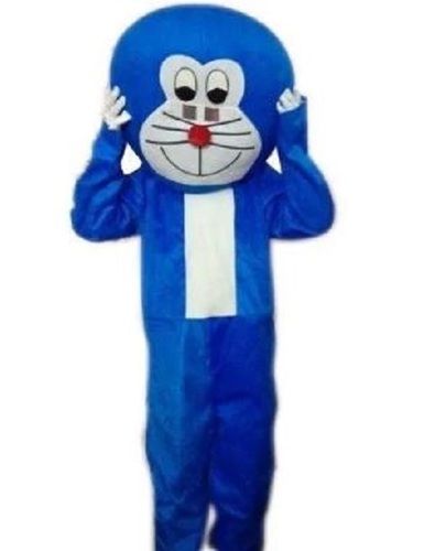 Sky Blue Full Sleeves Velvet Soft Cartoon Costume