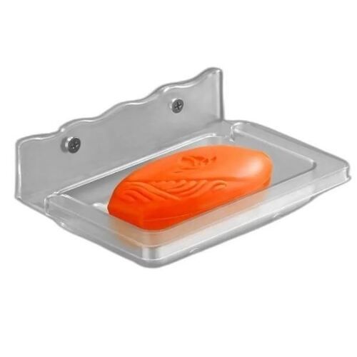 Transperent Hdpe Plastic Transparent Rectangular Soap Dish